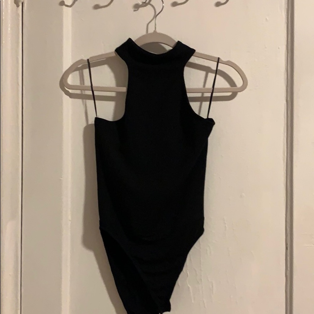 Misguided black high neck bodysuit
